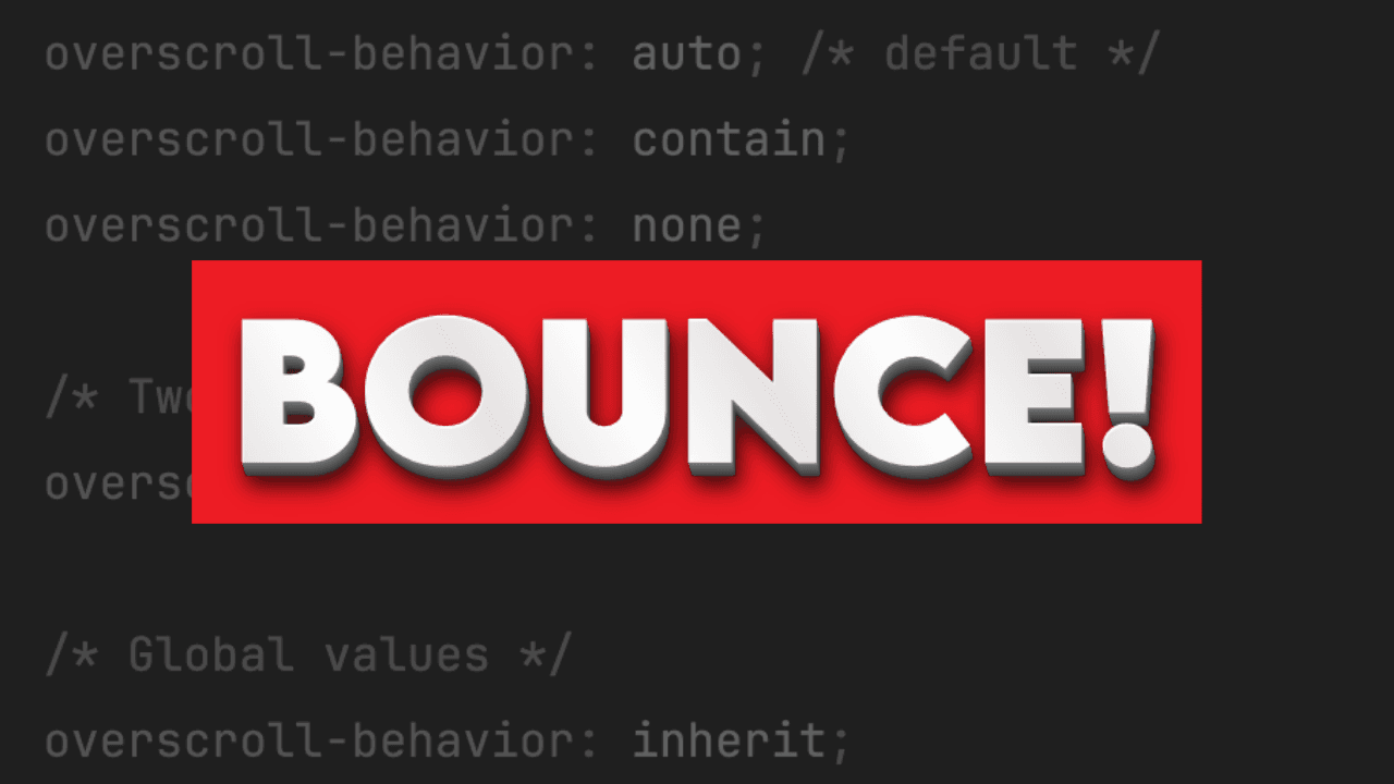 Native Overscroll Bounce in WebView Apps, iOS and Android